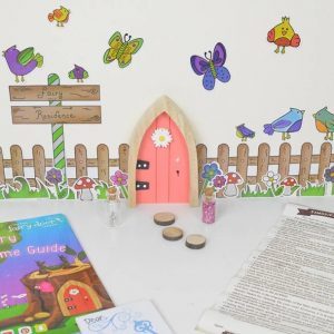 Fairy Door Pink Arched Starter Kit